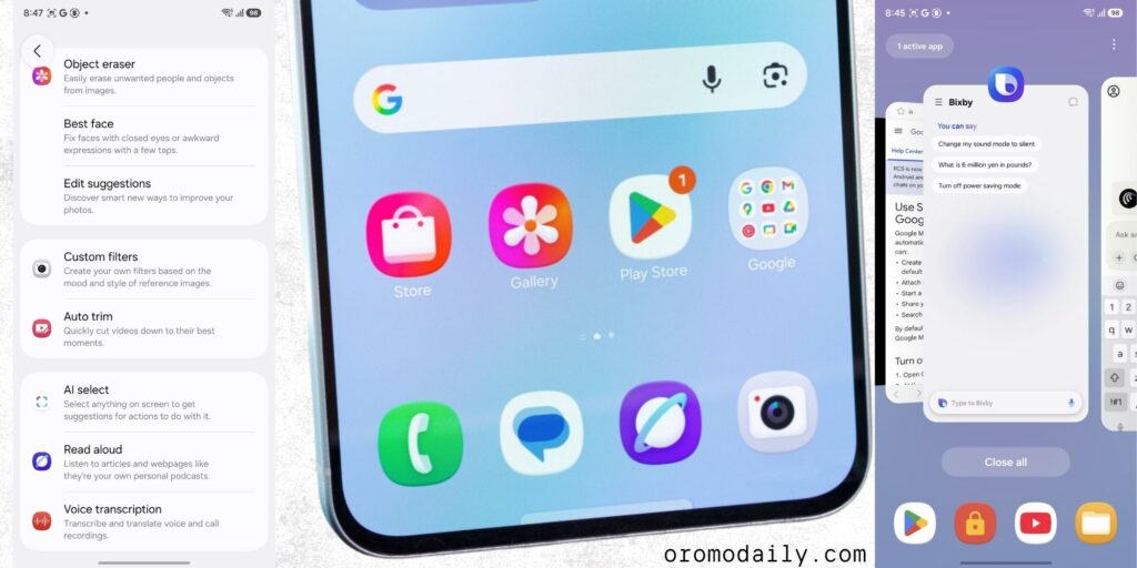 samsung a57 software